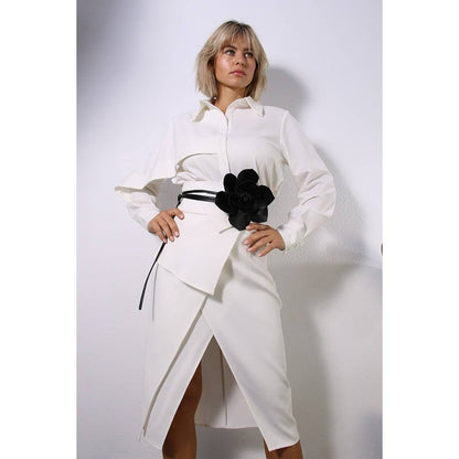 The Rose Faux Leather Flower Corsage Belt- Only a few left!