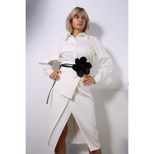 The Rose Faux Leather Flower Corsage Belt- Only a few left!