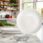 Artena 4Piece Embossed Porcelain Dinner Plate Set