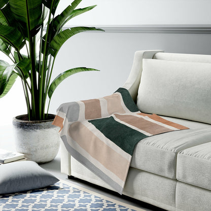 Abstract Bars Blanket Plush Throw | Kitchen + Metal