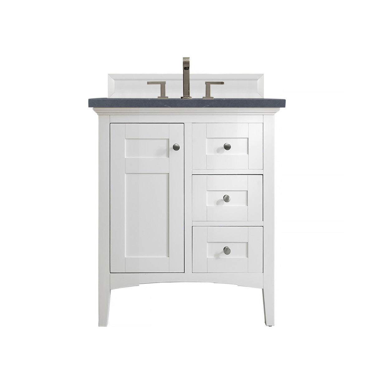 Palisades 30" Single Vanity Cabinet, Bright White