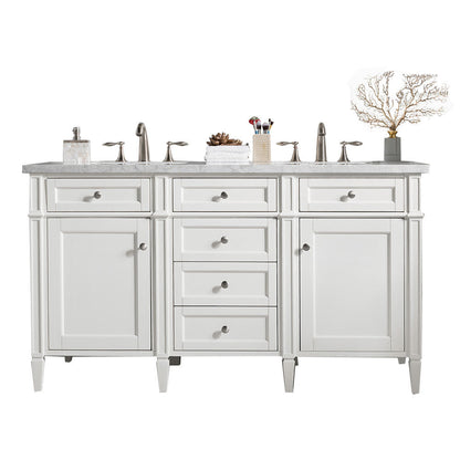 Brittany 60" Double Vanity in Bright White