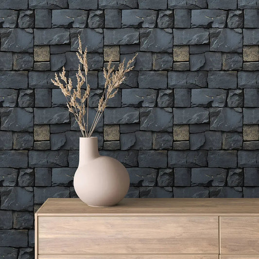 Midnight Quarry Gilded Stone