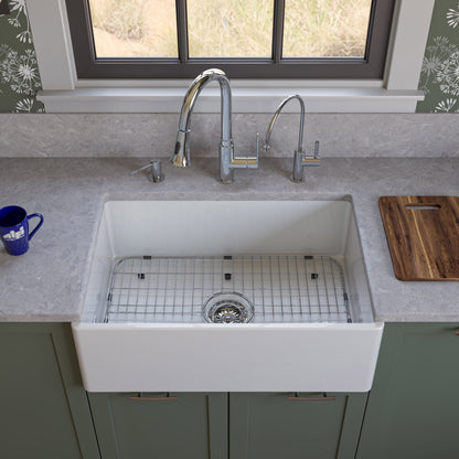 ALFI brand ABKF3480 Gooseneck Pull Down Kitchen Faucet