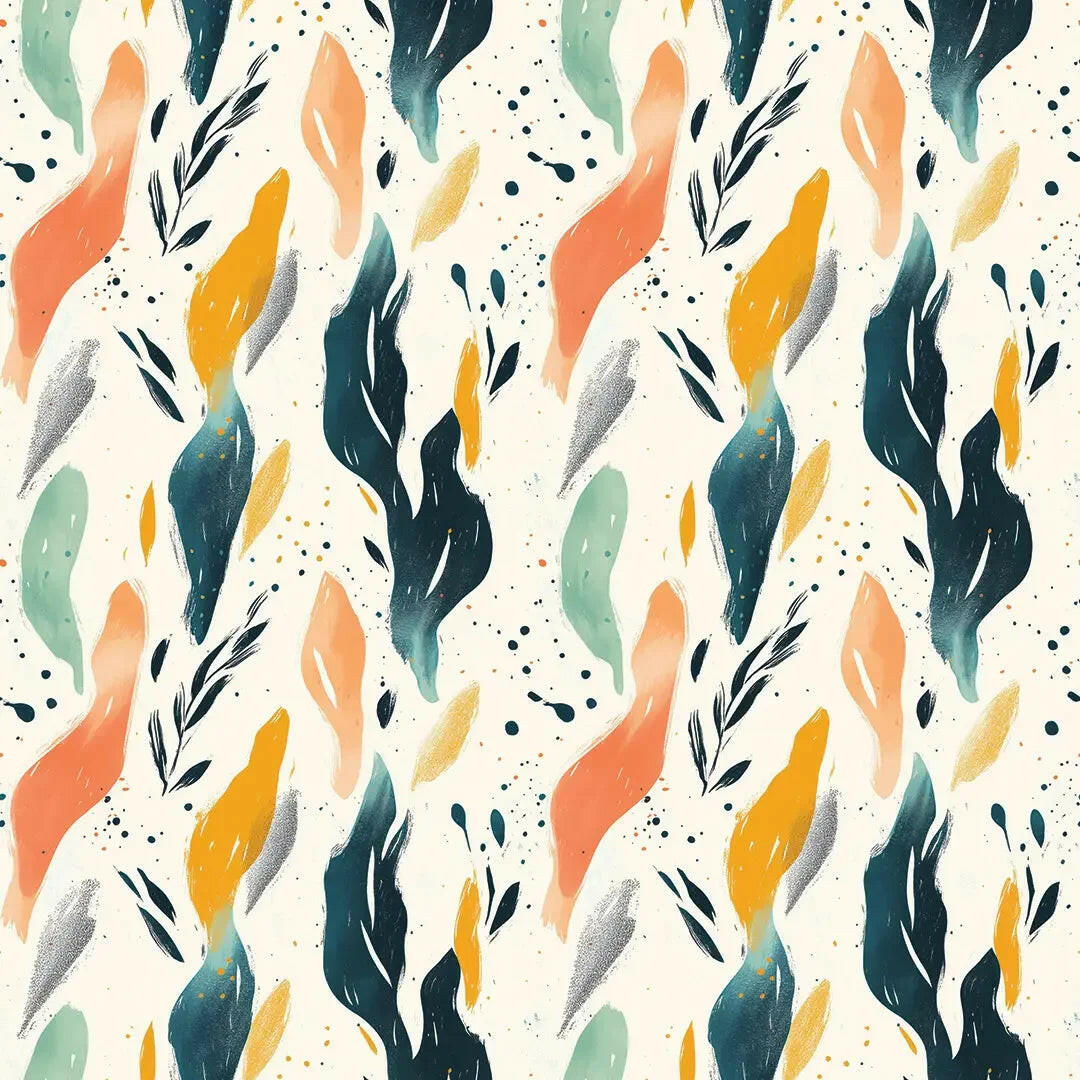 Whispering Tides Abstract Mural