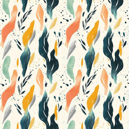 Whispering Tides Abstract Mural