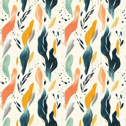 Whispering Tides Abstract Mural