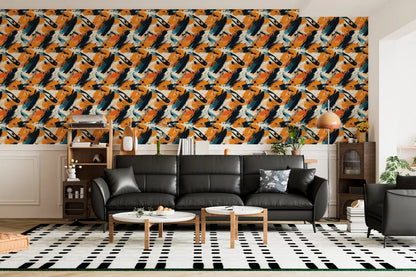 Kinetic Energy Abstract Mural