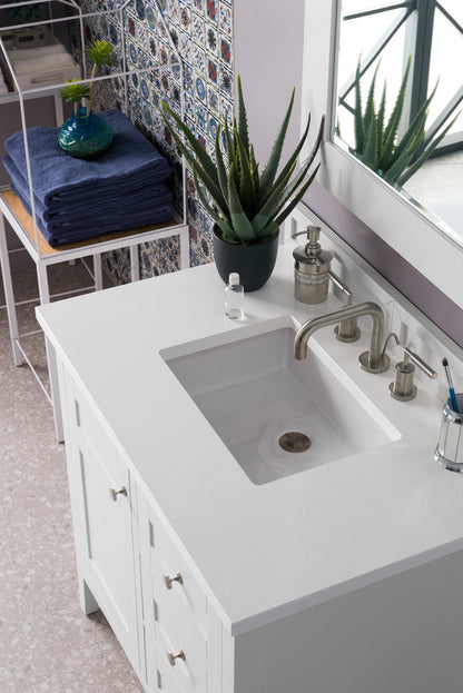 Palisades 36" Single Vanity Cabinet, Bright White