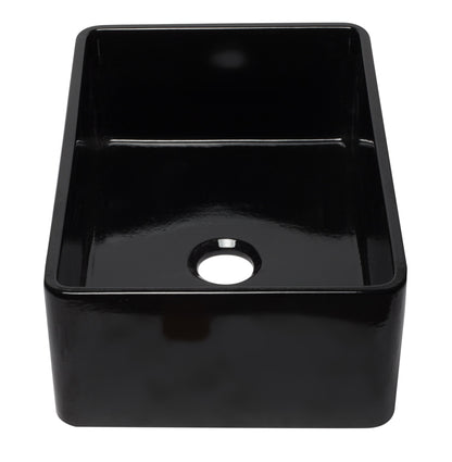 ALFI brand AB3020SB 30 inch Biscuit Reversible Single Fireclay Farmhouse Kitchen Sink