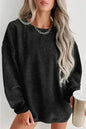 Women Ribbed Sweatshirt - Relaxed Pullover | Femstylo