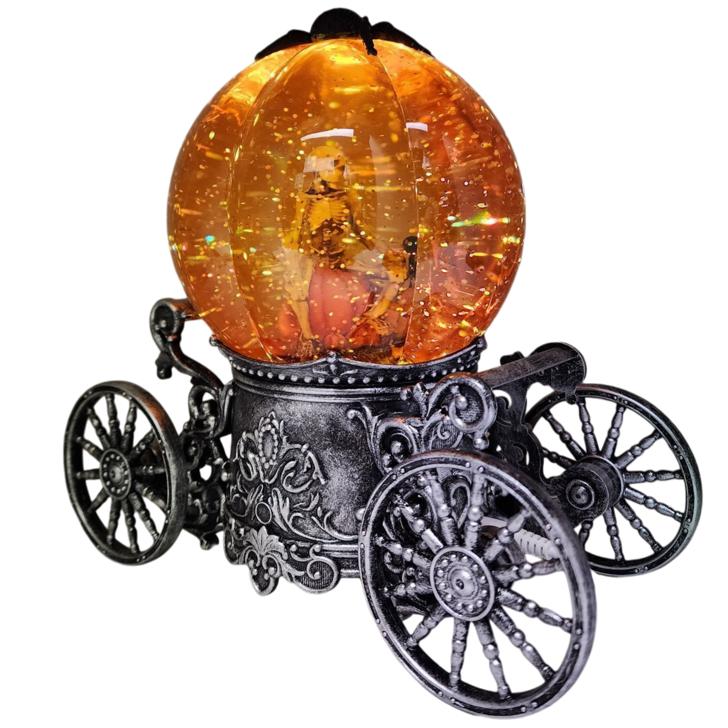 Enchanted Pumpkin Carriage Lighted Waterglobe