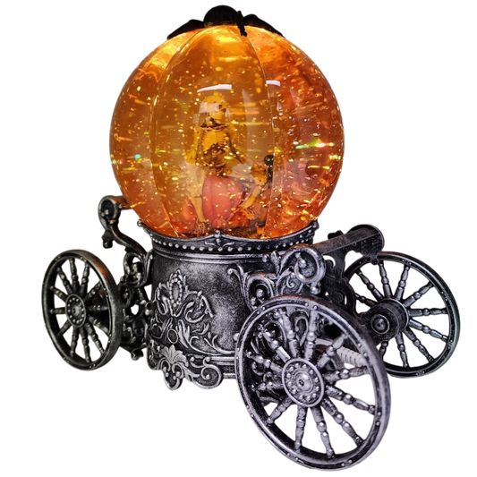 Enchanted Pumpkin Carriage Lighted Waterglobe