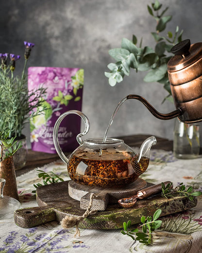 Earl Grey Lavender Loose Tea, Premium Black Tea with Lavender Flowers & Bergamot - Caffeinated - 55+ Cups - USDA Organic & Kosher - 4 oz (113g)