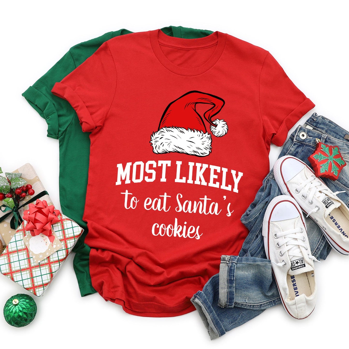 Most Likely To Christmas Family Tees - 40 Designs! Comfort Colors T-Shirt