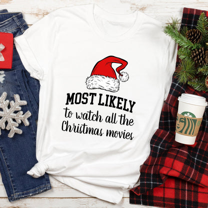 Most Likely To Christmas Family Tees - 40 Designs! Comfort Colors T-Shirt