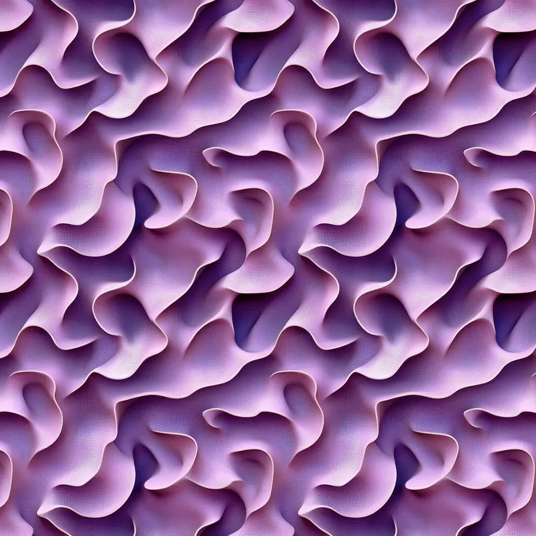 Sculpted Lavender Waves