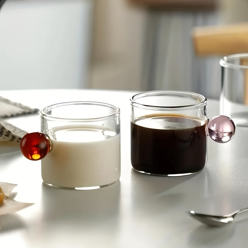 Sleek Set of 6 HeatResistant Glass Cups 100ml