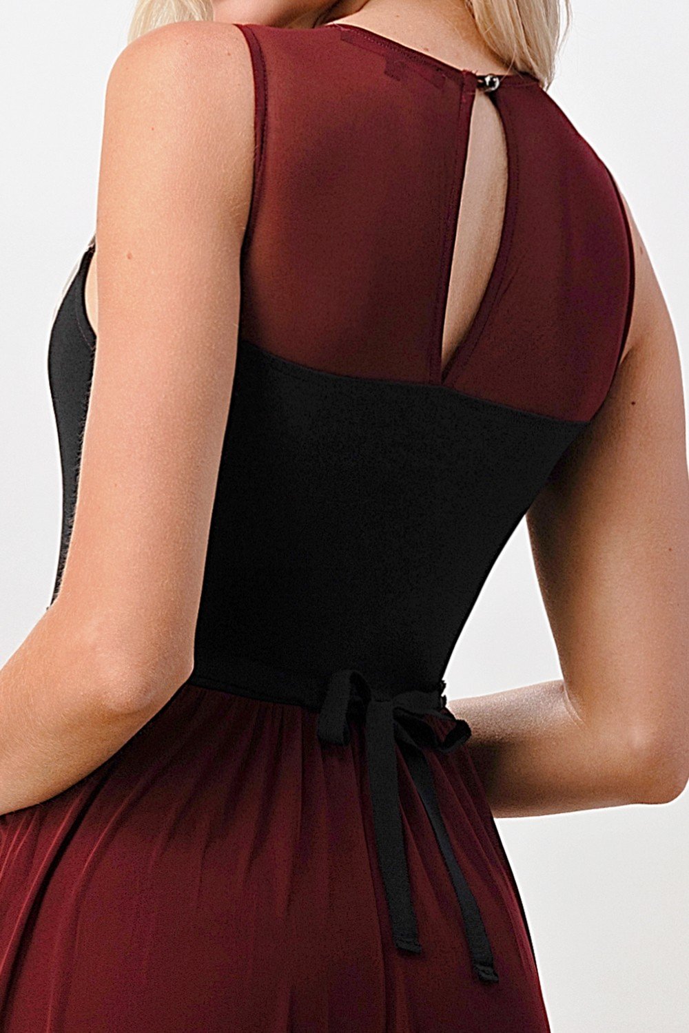 Elegant Sheer Maxi Dress with Lace Bodice and Flowing Skirt | Apparel | Kitchen + Metal