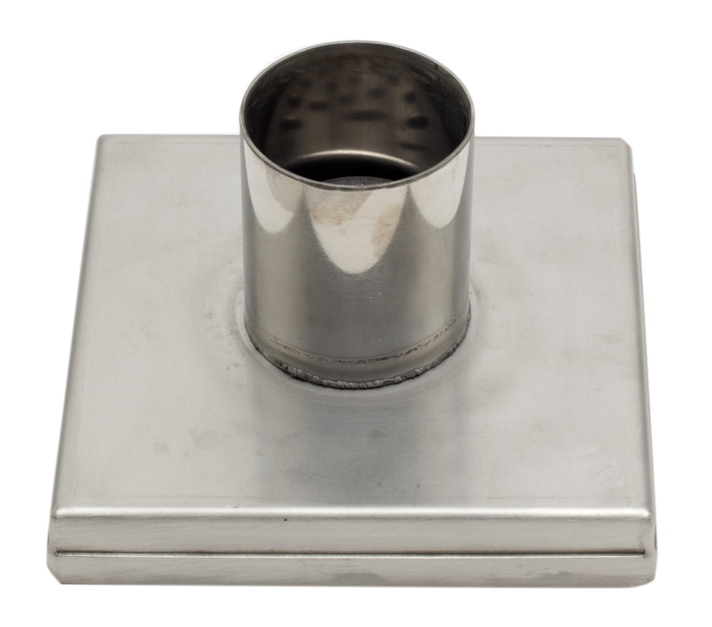 ALFI brand  ABSD55B-BSS 5" x 5" Modern Square Brushed Stainless Steel Shower Drain with Solid Cover