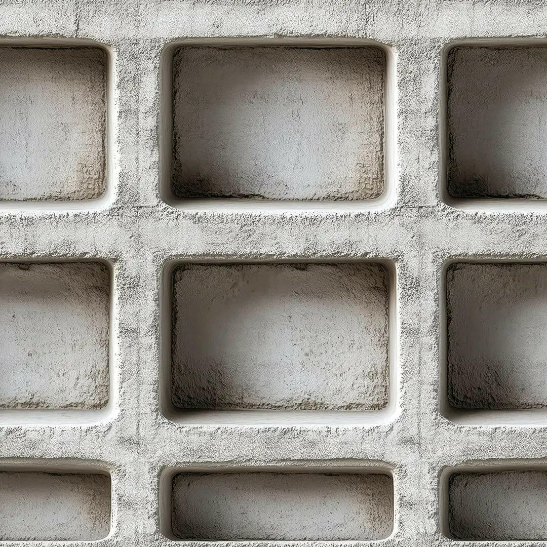 Monolithic Concrete Grid Wall