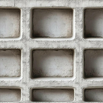 Monolithic Concrete Grid Wall