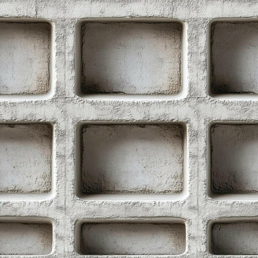 Monolithic Concrete Grid Wall