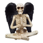 Yoga Skeleton Figurine - Anjali Mudra in Sukhasana Pose