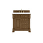 James Martin 547-V36 Brookfield 36” Single Vanity – Black Onyx / Honey Oak / Pearl Charcoal