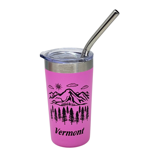 Vermont Green Mountains Stainless Steel 2oz Shooter - Pink