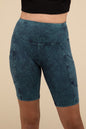 ZENANA Mineral Wash Wide Waistband Pocket Leggings
