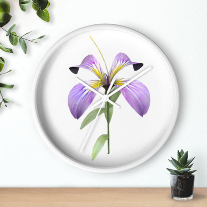 Purple Flower Wall clock