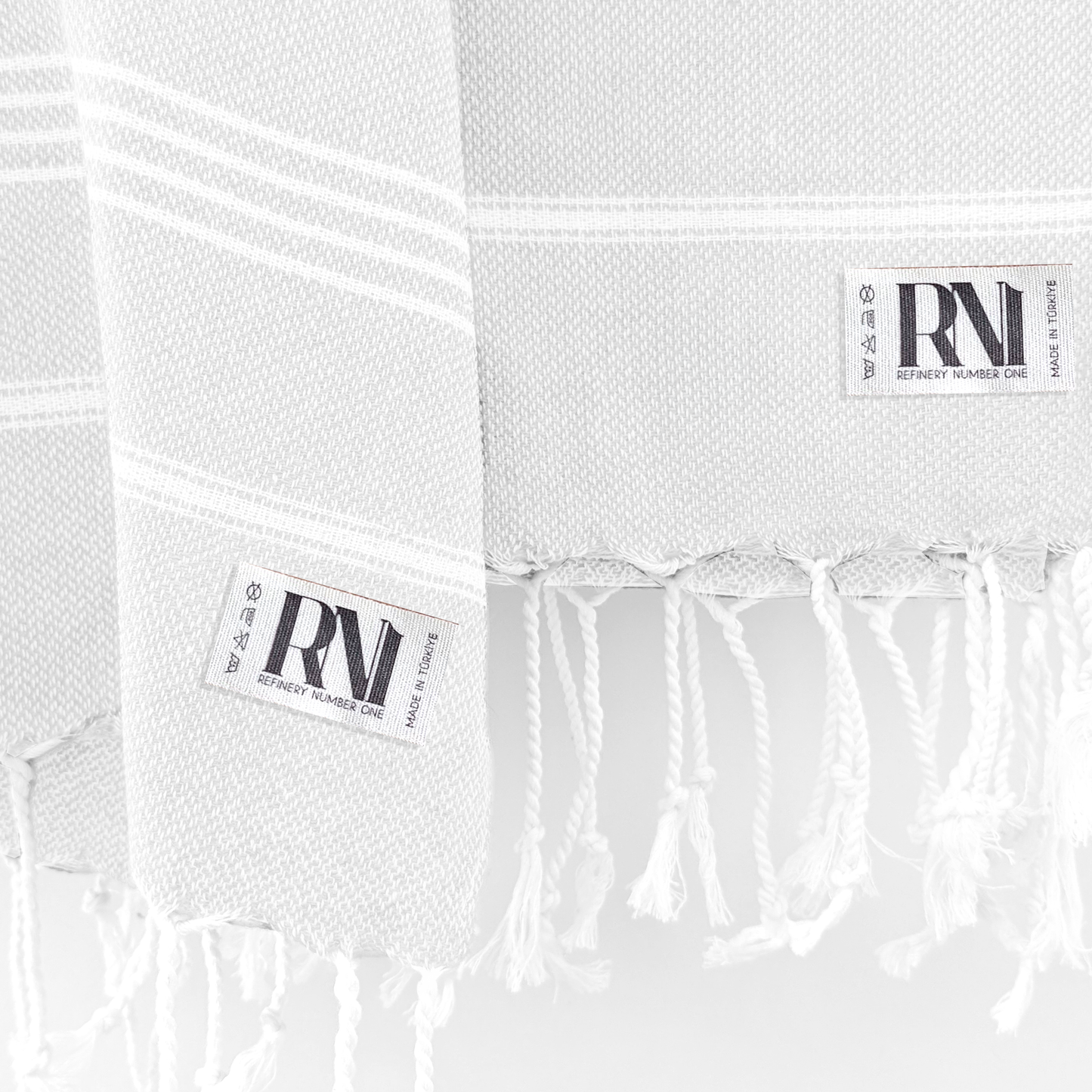 Istanbul Classic Turkish Hand Towel Set of 2 for Kitchen, Bath, Beach, Gym, and Yoga 17"x30"