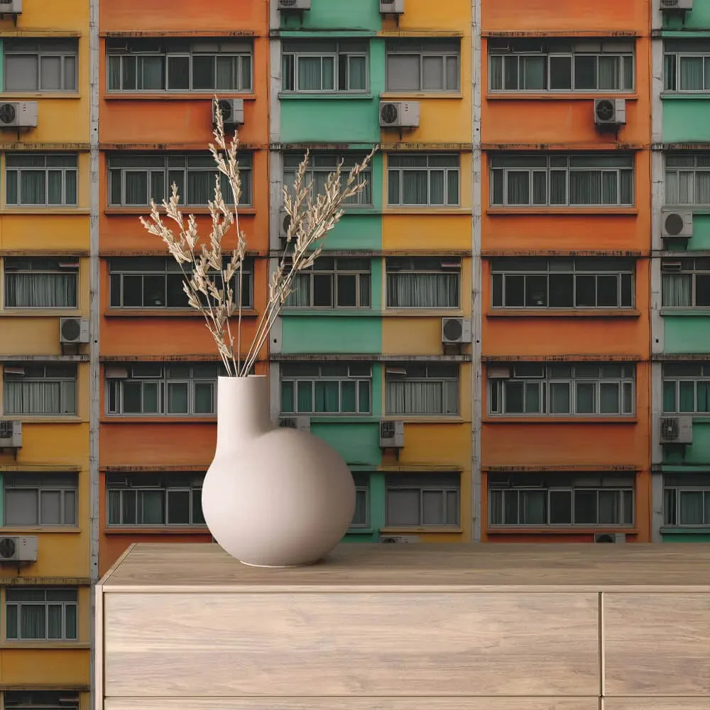 Urban Habitat Color Block Mural