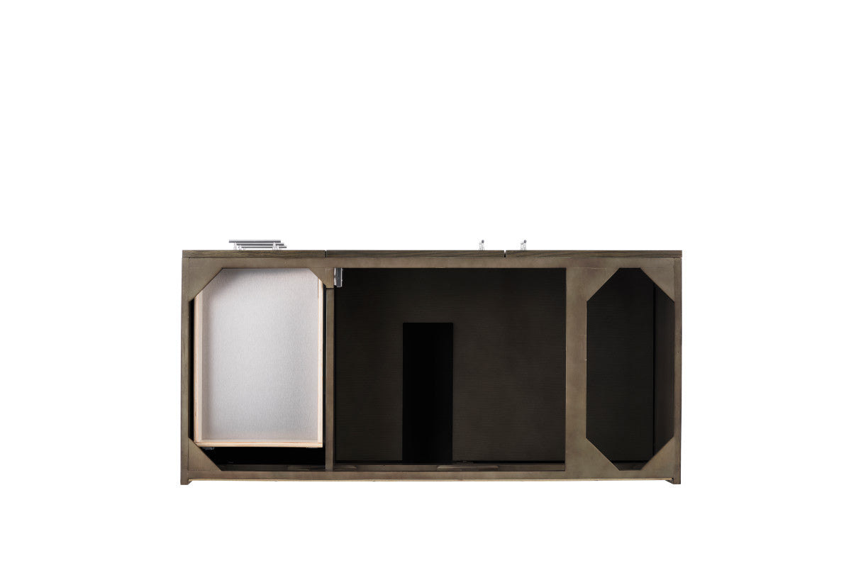 Metropolitan 48" Single Vanity Cabinet, Silver Oak
