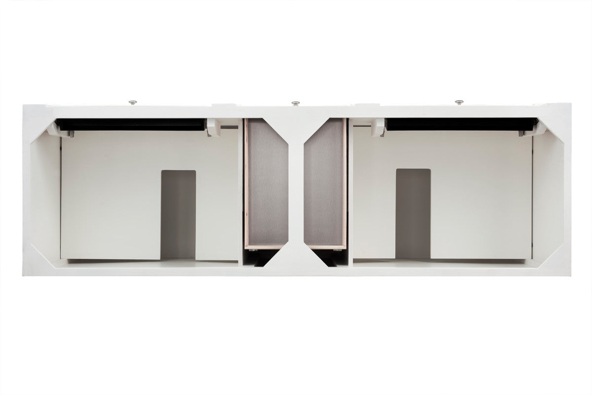 Bristol 72" Double Vanity Cabinet, Bright White