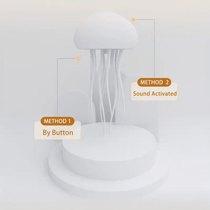 Voice-Controlled Jellyfish Night Light | Ambient LED Mood Lamp for Home Decor