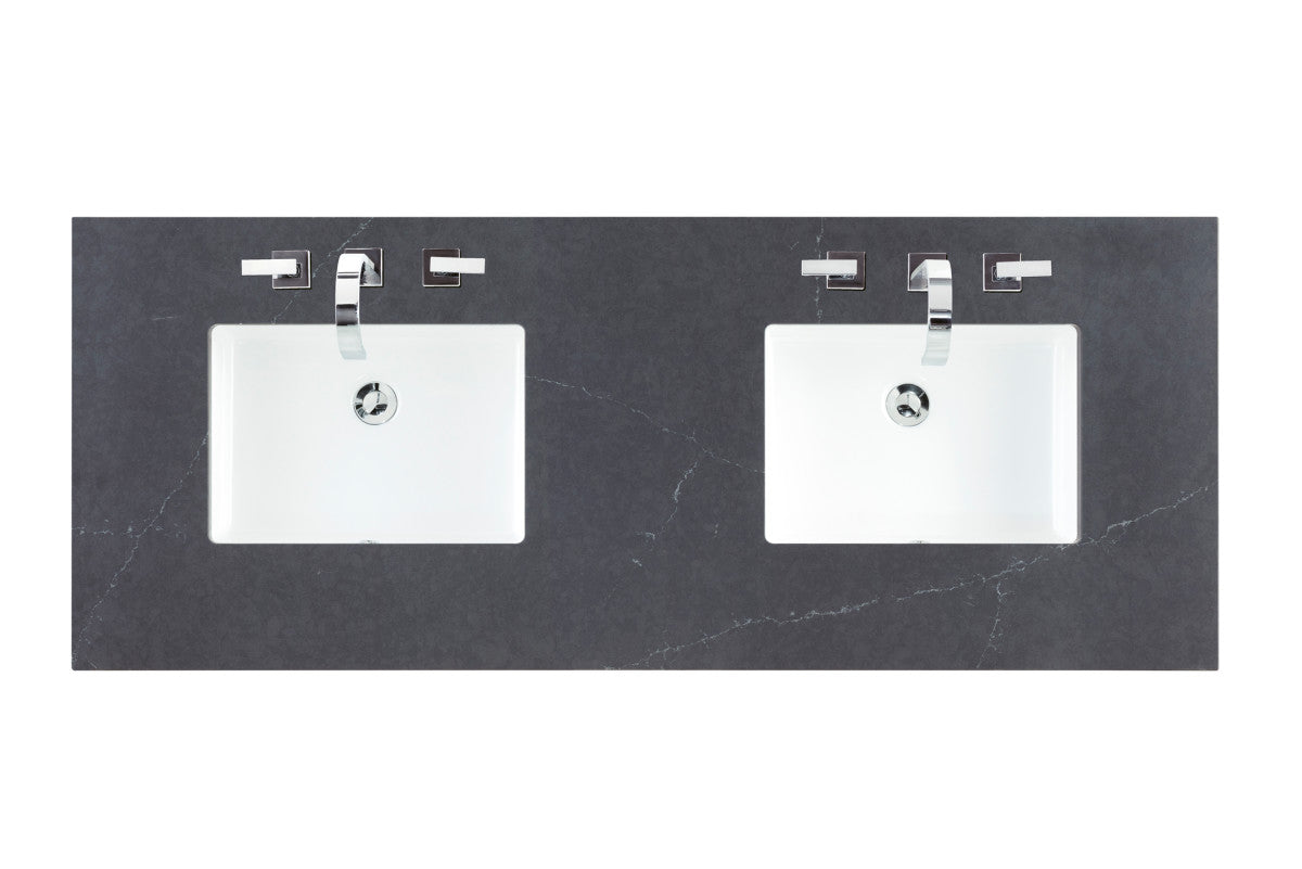 60" Double Top, 3 CM Silestone w/ Sink