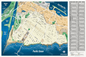 Ocean Beach Map with Street Index, San Diego, CA - POSTER PRINTS
