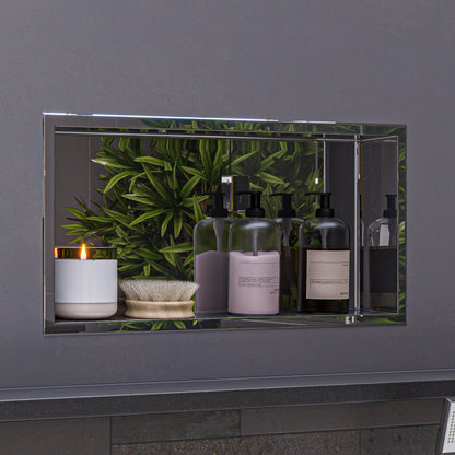 ALFI brand ABN2412 24 x 12  Horizontal Single Shelf Bath Shower Niche