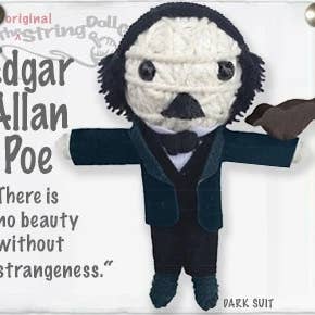 Edgar Allan Poe String Doll Keychain