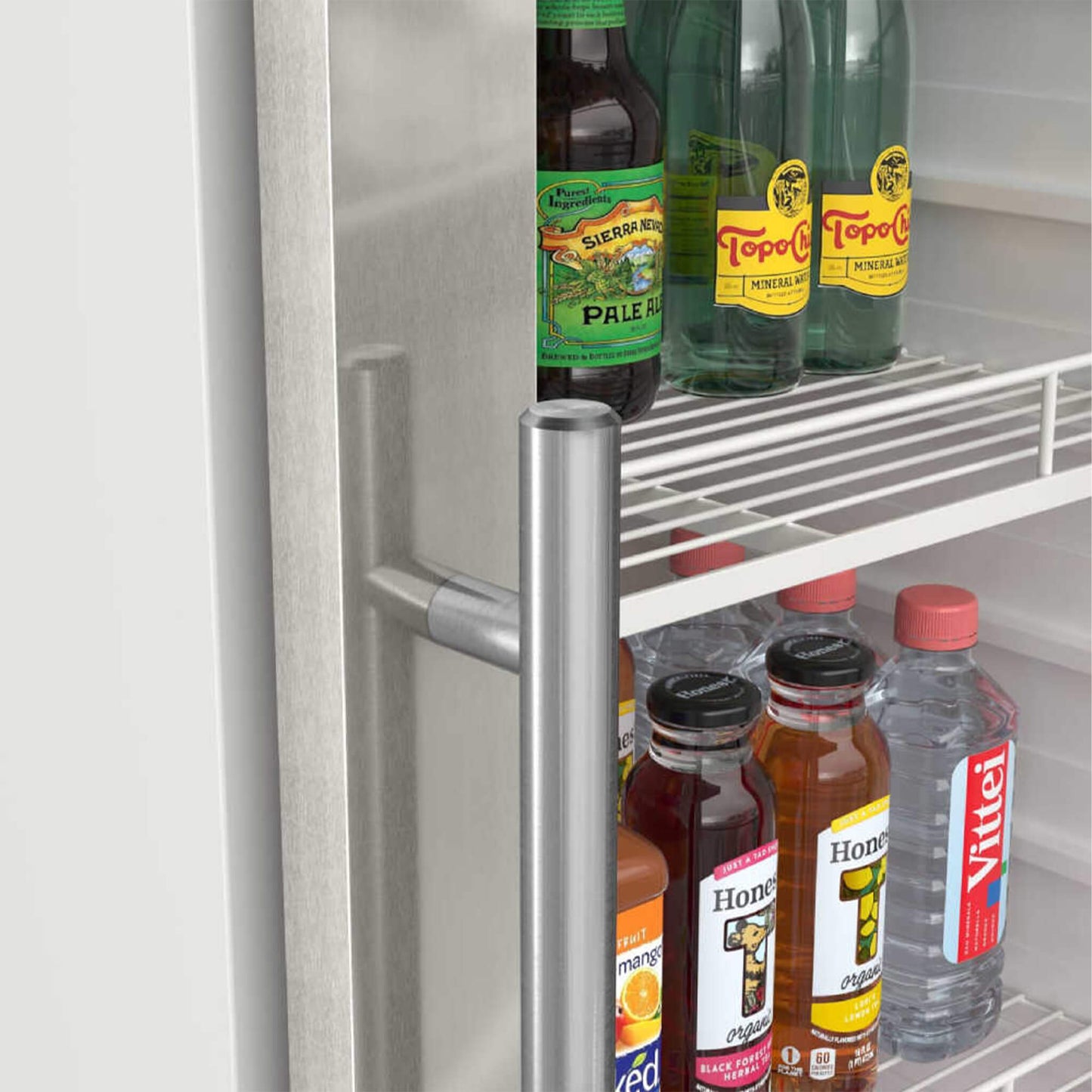 Edgestar 10.1 Cubic Feet Commercial Beverage Merchandiser With Temperature Alarm and Reversible Door, 22" (SAK45983)