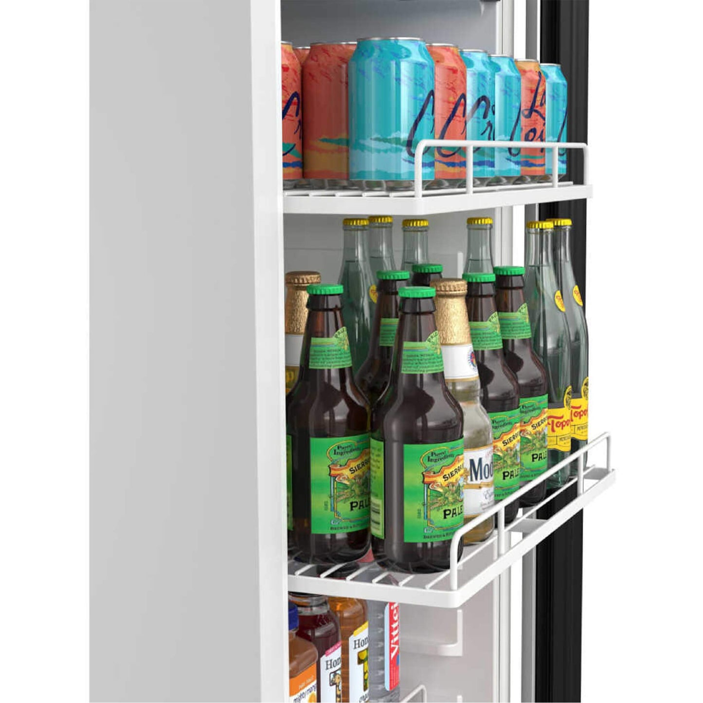 Edgestar 10.1 Cubic Feet Commercial Beverage Merchandiser With Temperature Alarm and Reversible Door, 22" (SAK45983)