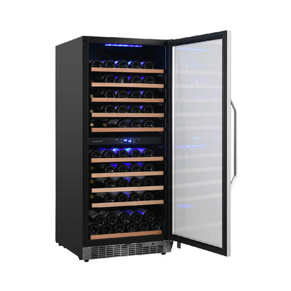 Edgestar Premium 101 Bottle Capacity Built In Dual Zone Wine Cooler, 24" (SAK92835)
