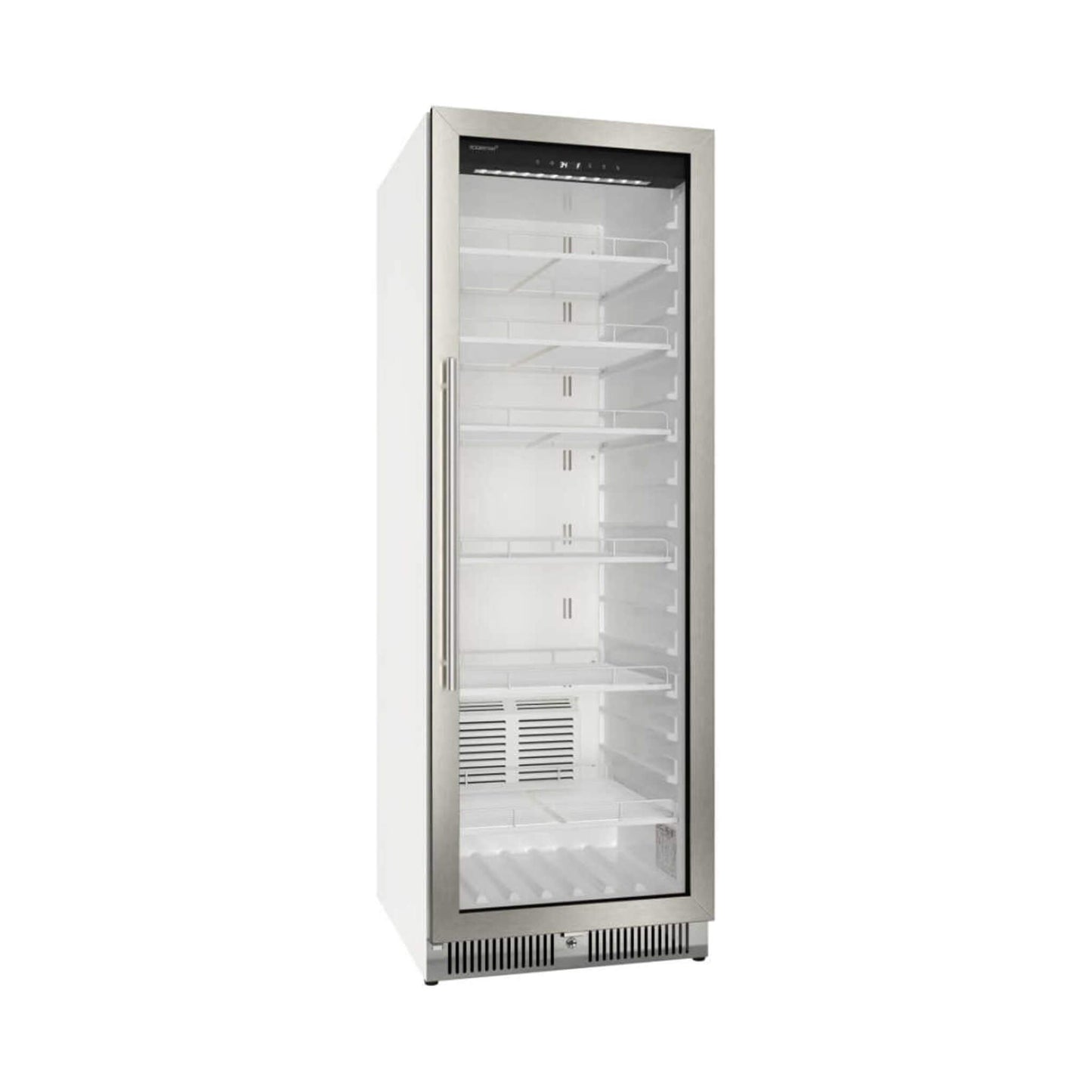 Edgestar 13.7 Cubic Feet Commercial Beverage Merchandiser With Temperature Alarm And Reversible Door, 24" [VBM131SS] (SAK62395)