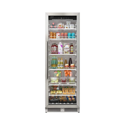 Edgestar 13.7 Cubic Feet Commercial Beverage Merchandiser With Temperature Alarm And Reversible Door, 24" [VBM131SS] (SAK62395)
