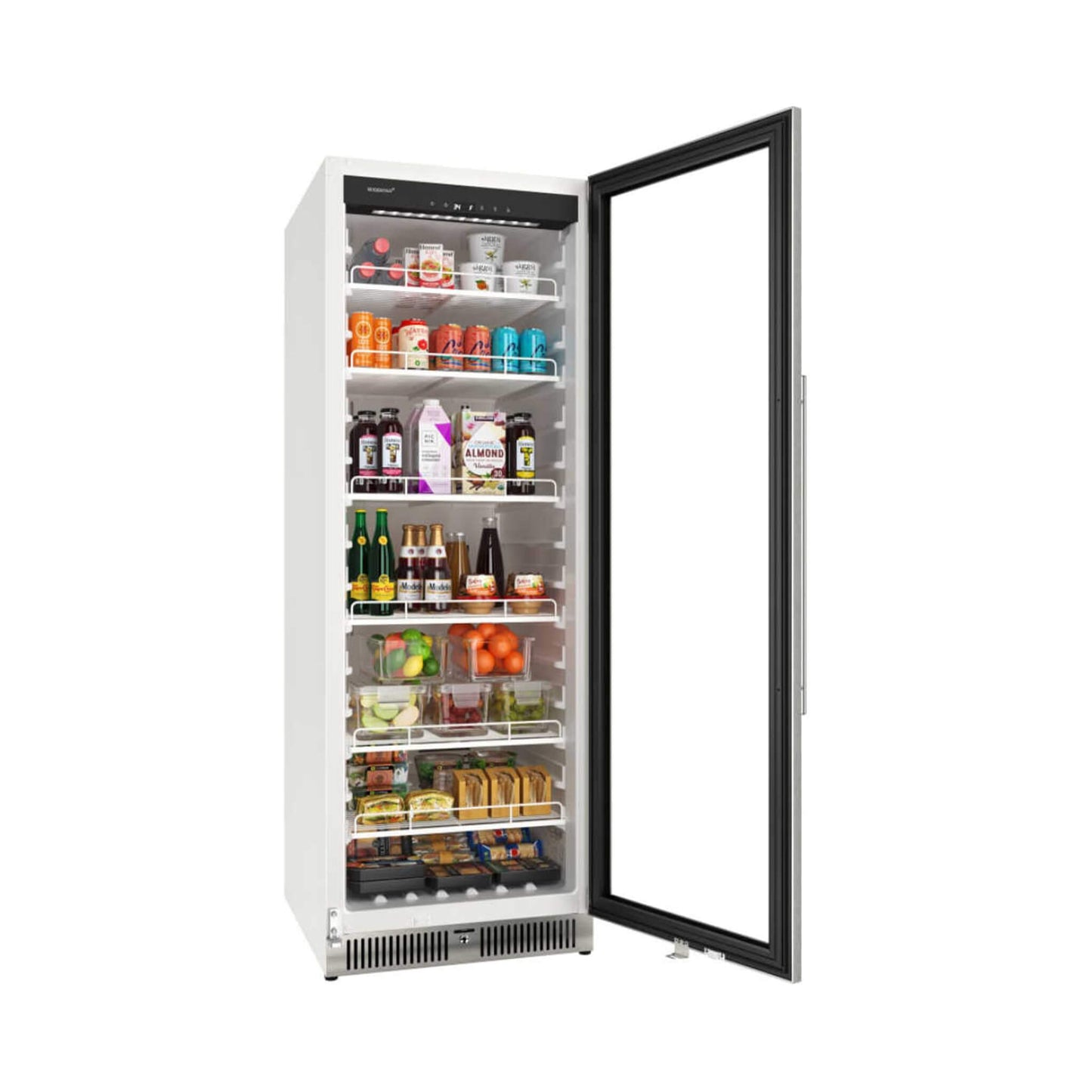 Edgestar 13.7 Cubic Feet Commercial Beverage Merchandiser With Temperature Alarm And Reversible Door, 24" [VBM131SS] (SAK62395)
