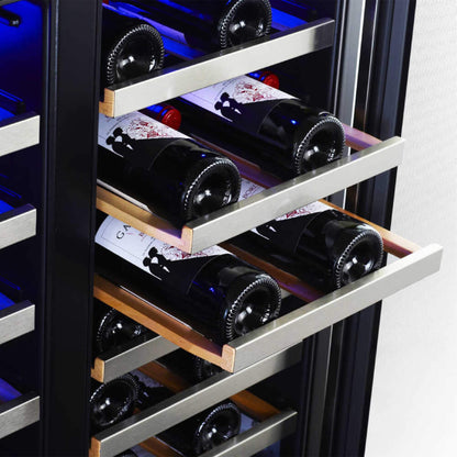 Edgestar 30" Wide 56 Bottle Capacity Built-In French Door Wine Cooler With Door Locks (SAK56381)