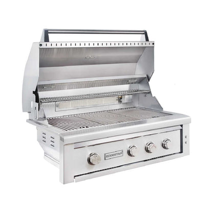 Edgestar 89K BTU 36" Natural Gas Freestanding Grill Cart With Lighting Knobs & Rotisserie (SAK12573)