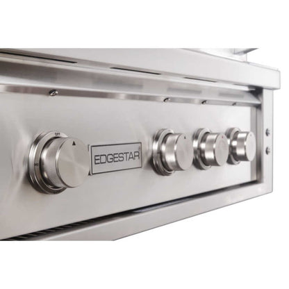 Edgestar 89K BTU 36" Natural Gas Freestanding Grill Cart With Lighting Knobs & Rotisserie (SAK12573)